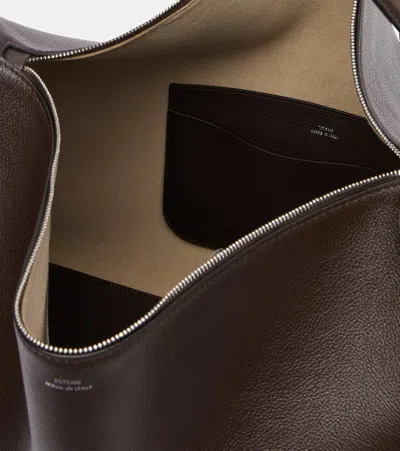 Totême Bevel Triangular Zip-top Tote Bag In Black