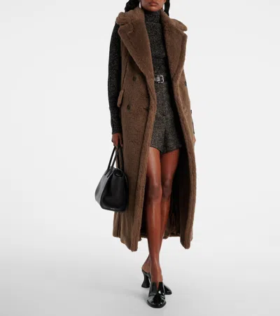 Max Mara Marrone Bronzo Alpaca Coat In Brown