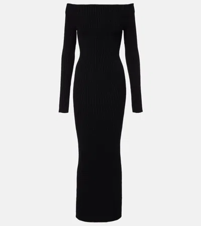 Max Mara Arnes 1234 Sheath Dress In Wool And Cachemire In Black