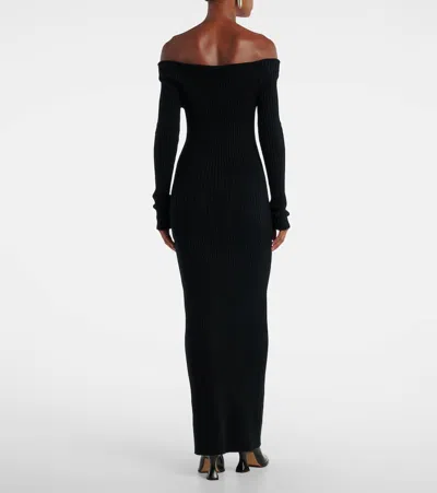 Max Mara Arnes 1234 Sheath Dress In Wool And Cachemire In Black