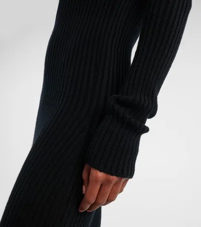 Max Mara Arnes 1234 Sheath Dress In Wool And Cachemire In Black