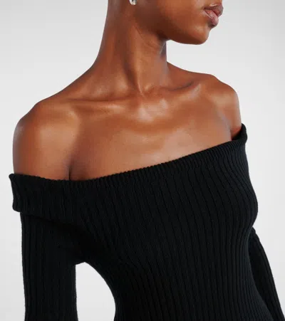 Max Mara Arnes 1234 Sheath Dress In Wool And Cachemire In Black