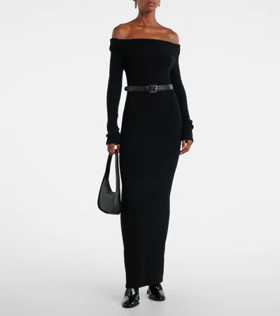 Max Mara Arnes 1234 Sheath Dress In Wool And Cachemire In Black
