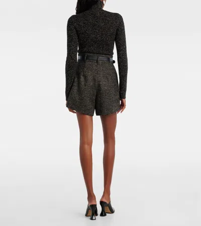 Max Mara Wool And Cashmere-blend Turtleneck Sweater In Black