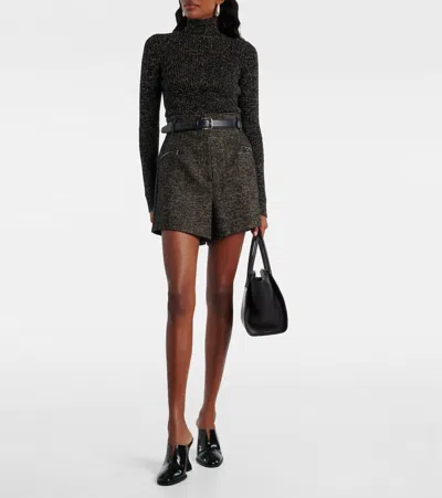 Max Mara Wool And Cashmere-blend Turtleneck Sweater In Black