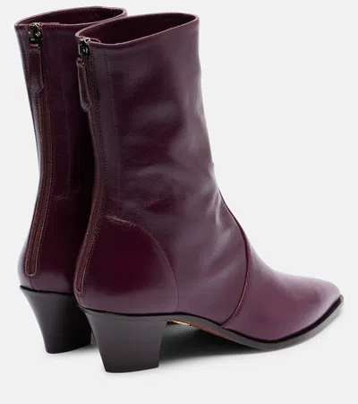 Aquazzura Ankle Boot With Cone Heel And Pointed Toe In Multi