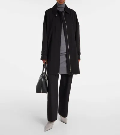 Totême Nappa Heeled Sock Boots Light Grey In Gray