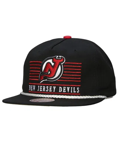 Mitchell & Ness Men's Black New Jersey Devils Ascend Deadstock Snapback Hat In Black