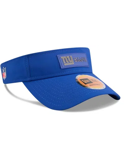 New Era Men's Royal New York Giants 2025 Sideline Visor Hat In Blue