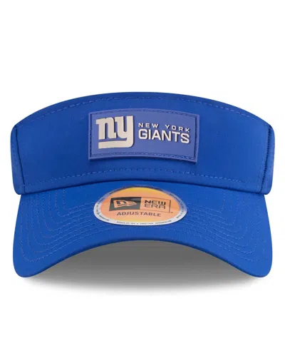 New Era Men's Royal New York Giants 2025 Sideline Visor Hat In Blue