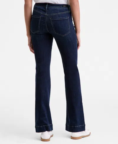 Liverpool Los Angeles Women's Collarless Fray Edge Jacket In Brown