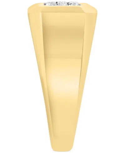 Effy Collection Effy Men's Diamond Rectangular Cluster Ring (1/4 Ct. T.w.) In 14k Gold In Gold