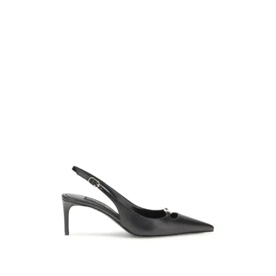 Dolce & Gabbana Pointed Toe Slingback High Heel Sandals