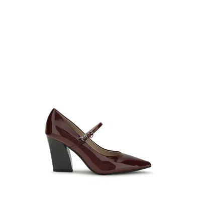 Pinko Patent Leather Pumps In Burgundy