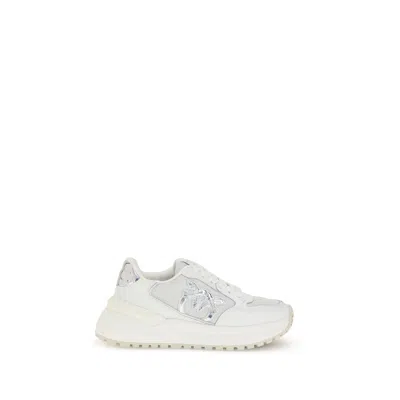 Pinko Logo And Mirrored Detail Sneakers In White