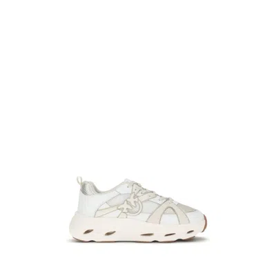 Pinko Sneakers À Logo Love Birds In White