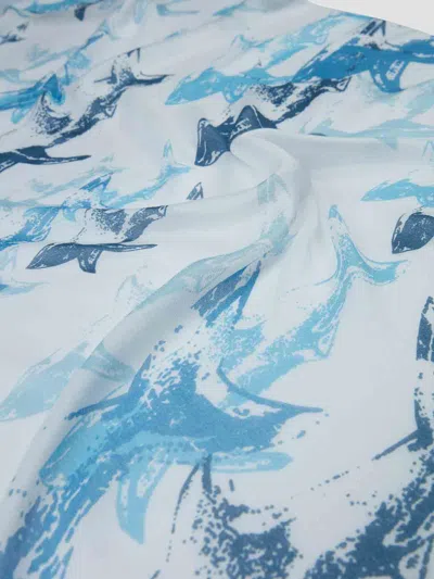 Paul & Shark Sciarpa Shark All Over In Blue