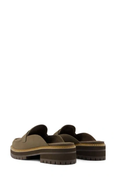 Toms Women's Cara Lug Sole Loafer Mules In Green