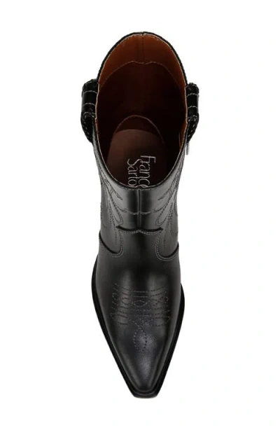 Franco Sarto L-bianca Leather Western Boot In Black
