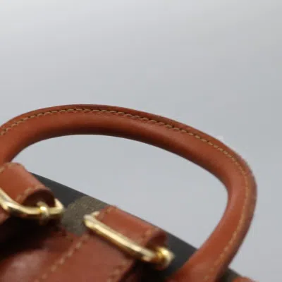 Pre-owned Fendi Pequin Brown Canvas Backpack Bag ()