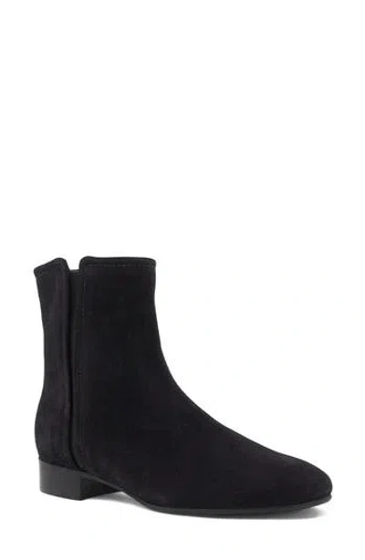 Aquatalia Reeta Luxe Suede Bootie In Black