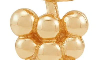 Frankie & Zoe Grape Stud Earrings In Gold