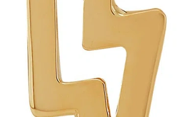 Frankie & Zoe Lightning Bolt Stud Earrings In Gold