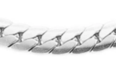 Adornia Herringbone Chain Necklace In Metallic