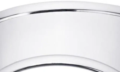 Adornia Tarnish Resistant Silver Plated Tall Curve Cuff In Metallic