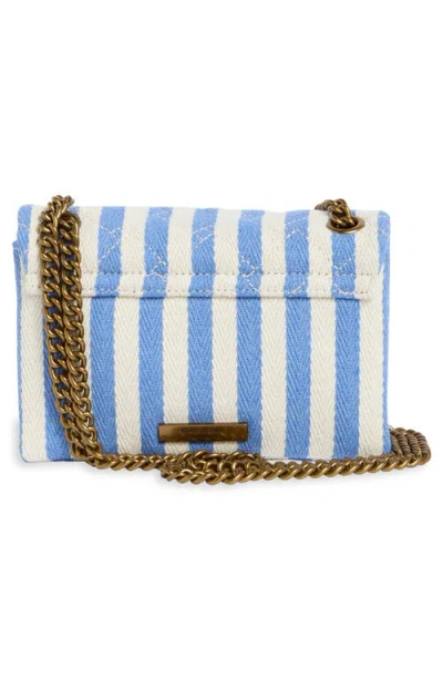 Kurt Geiger London Kensington Stripe Shoulder Bag In Blue