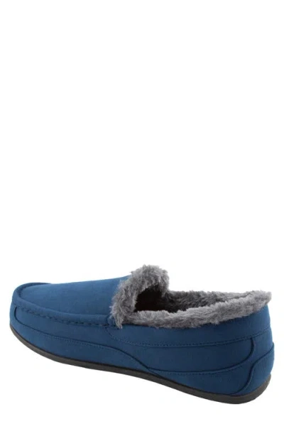 Deer Stags Spun Mens Slip-on Slippers In Blue