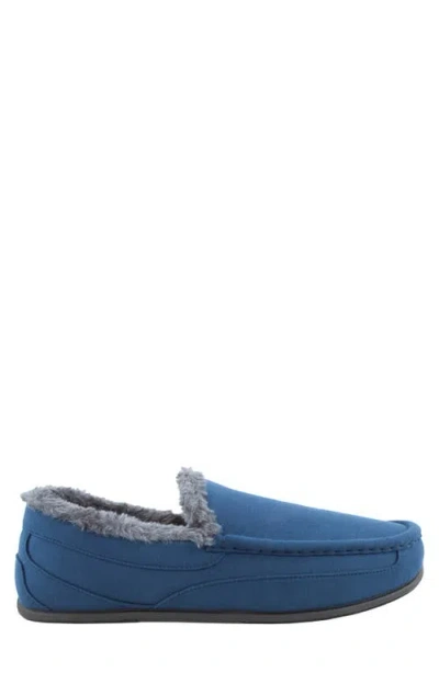 Deer Stags Spun Mens Slip-on Slippers In Blue
