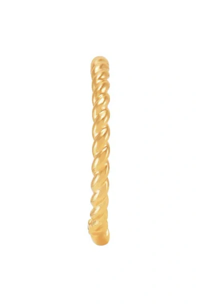 Frankie & Zoe 14k Yellow Gold Lab Grown Diamond Twisted Band Stackable Ring In Gold