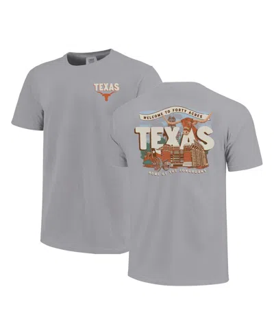 Image One Big Boys And Girls Gray Texas Longhorns Local Campus Scene T-shirt In Gray