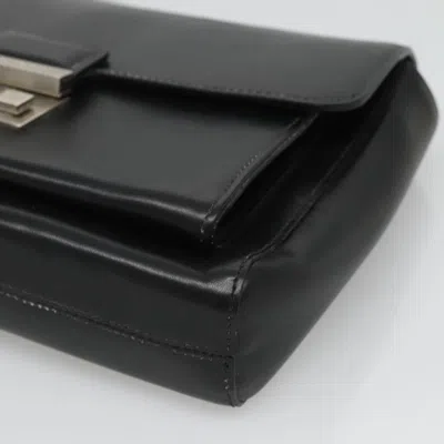 Pre-owned Givenchy Black Leather Clutch Bag ()