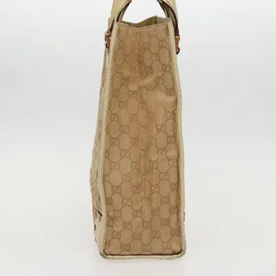 Pre-owned Gucci Beige Canvas Tote Bag ()