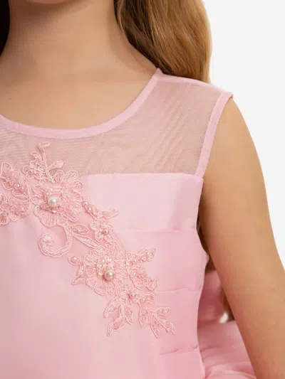 Dress & Fleur Girls Dress With Headband In Pink