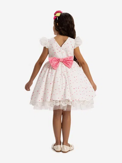 Dress & Fleur Girls Dress With Headband In White