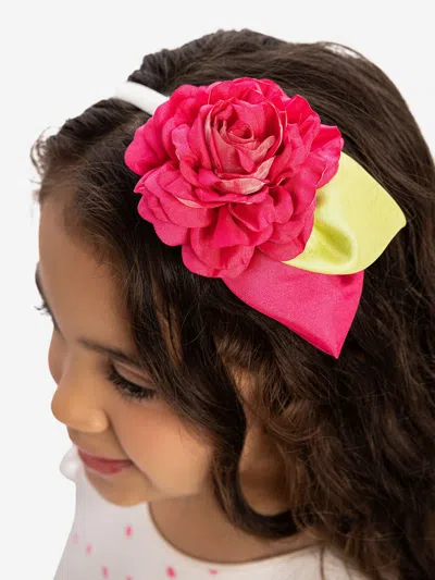 Dress & Fleur Girls Dress With Headband In White