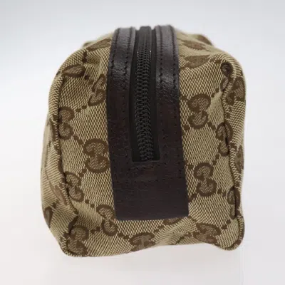 Pre-owned Gucci Gg Canvas Beige Canvas Clutch Bag ()