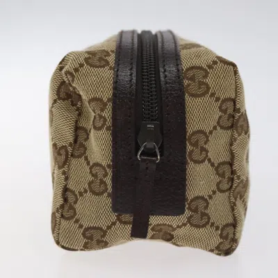 Pre-owned Gucci Gg Canvas Beige Canvas Clutch Bag ()