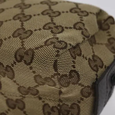Pre-owned Gucci Gg Canvas Beige Canvas Clutch Bag ()
