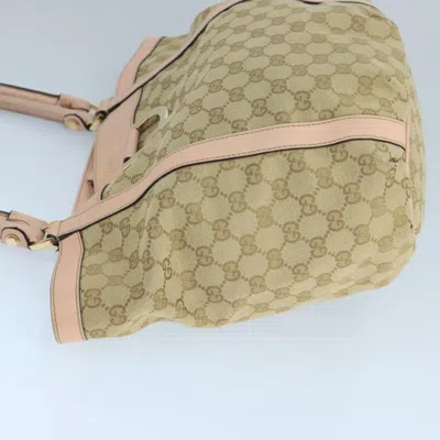 Pre-owned Gucci Gg Canvas Beige Canvas Tote Bag ()