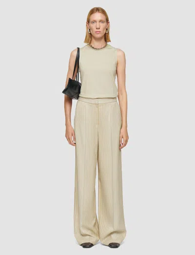 Joseph Alanel Embroidered Stripes Trousers In Neutral