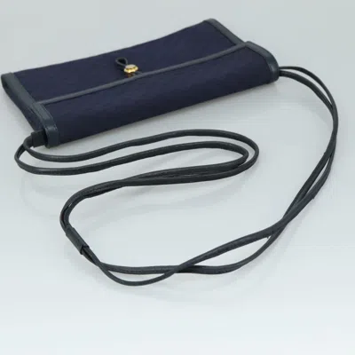 Pre-owned Gucci Gg Canvas Navy Canvas Shoulder Bag ()
