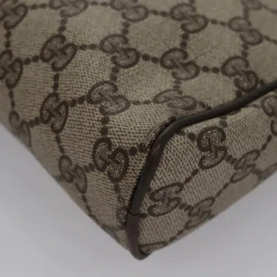 Pre-owned Gucci Ophidia Beige Canvas Clutch Bag ()