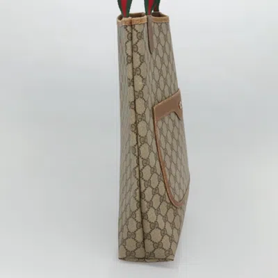 Pre-owned Gucci Ophidia Beige Canvas Tote Bag ()