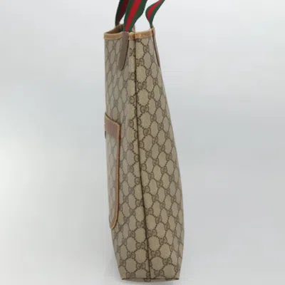 Pre-owned Gucci Ophidia Beige Canvas Tote Bag ()
