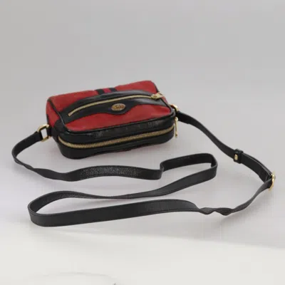 Pre-owned Gucci Ophidia Red Suede Shoulder Bag ()