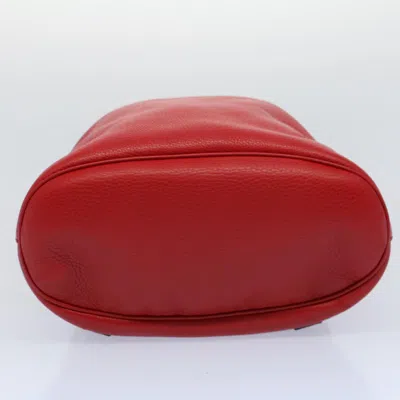 Pre-owned Gucci Soho Red Leather Backpack Bag ()